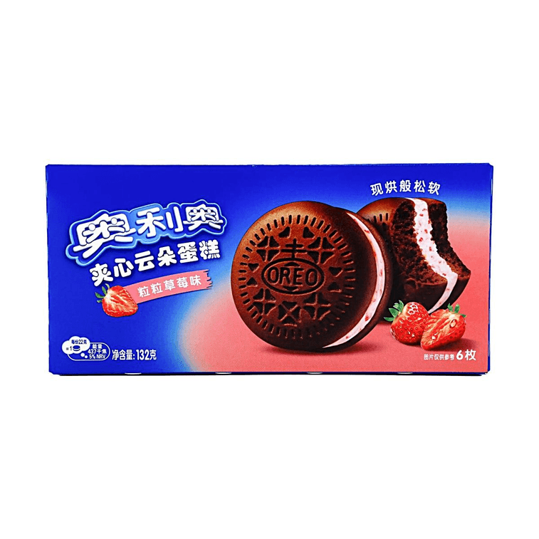 Oreo Strawberry Cream Soft Cakes