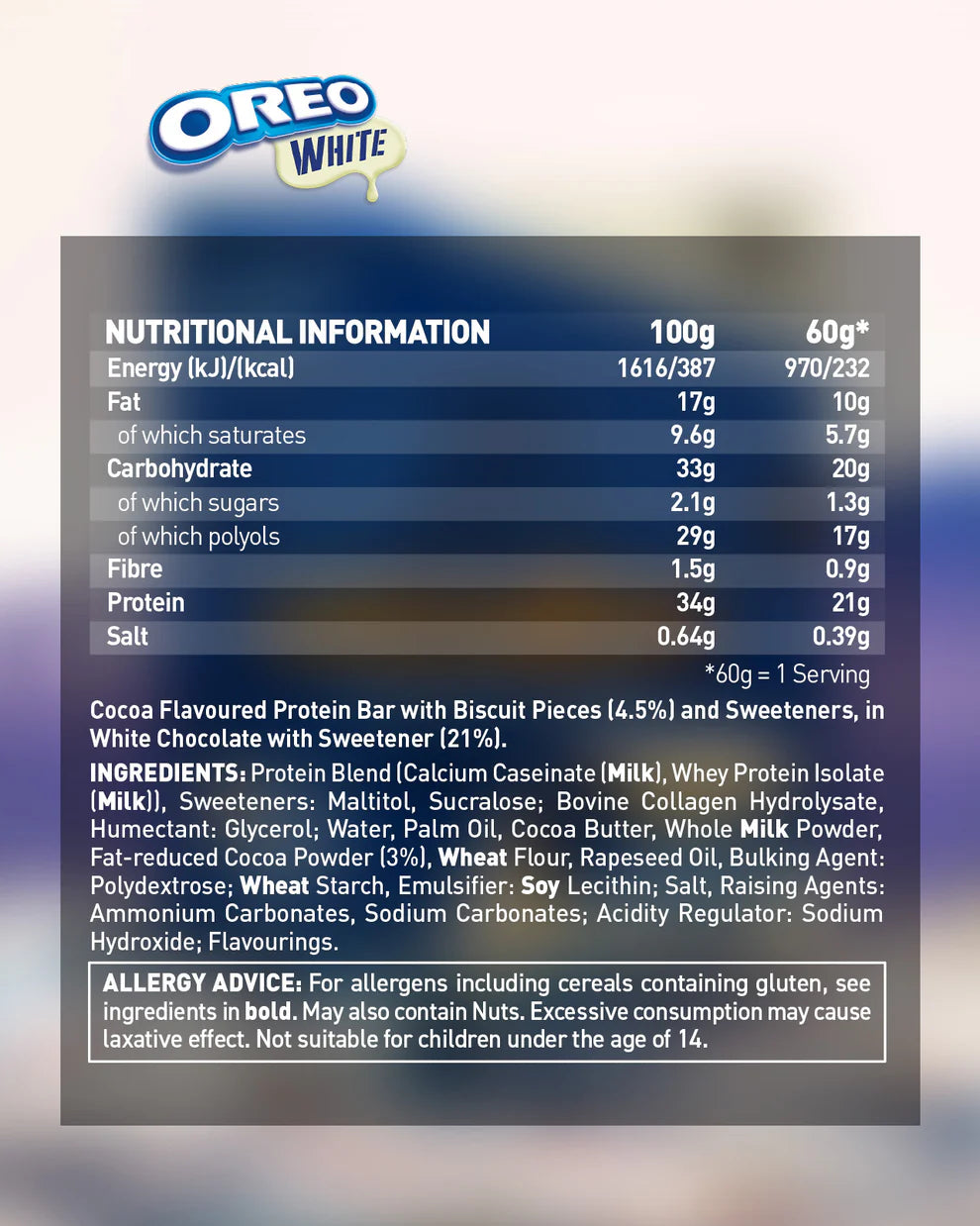 Grenade White Oreo Protein Bar (1 Bar)